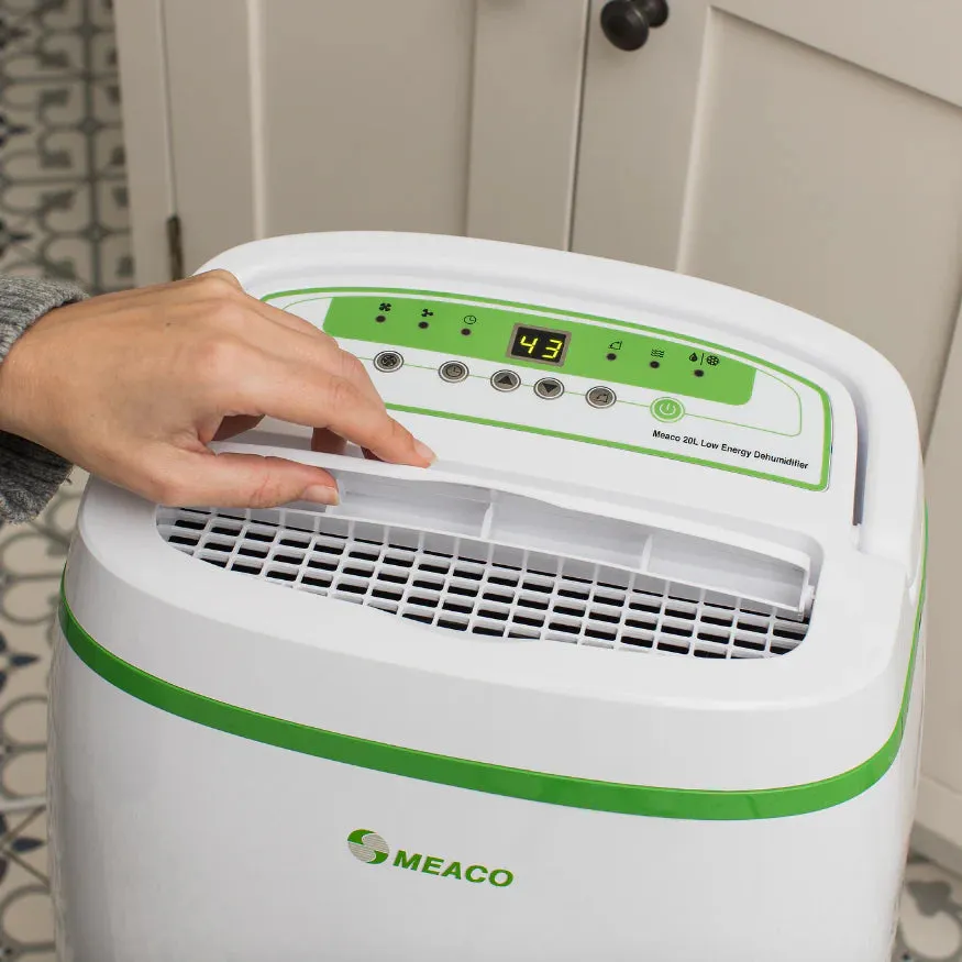 Meaco 20L Platinum Quiet Low Energy Dehumidifier and Air Purifier