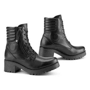 MISTY - Lady Leather Waterproof Motorcycle Boots - Black