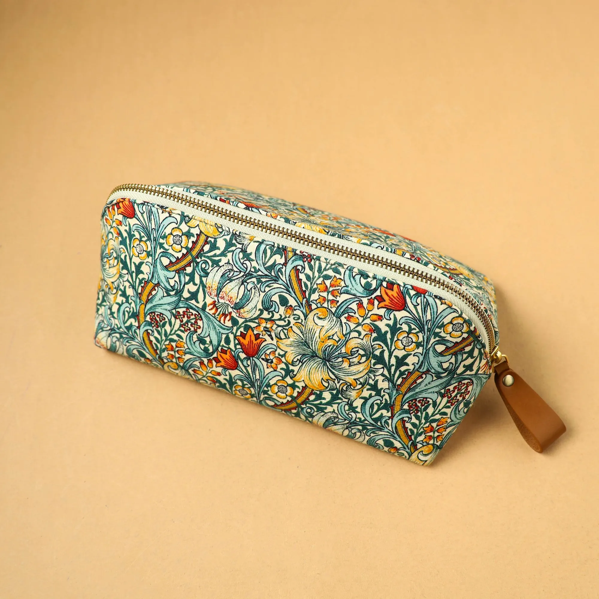 Multicolor - Floral Print Handcrafted Multipurpose Toiletry Pouch 46