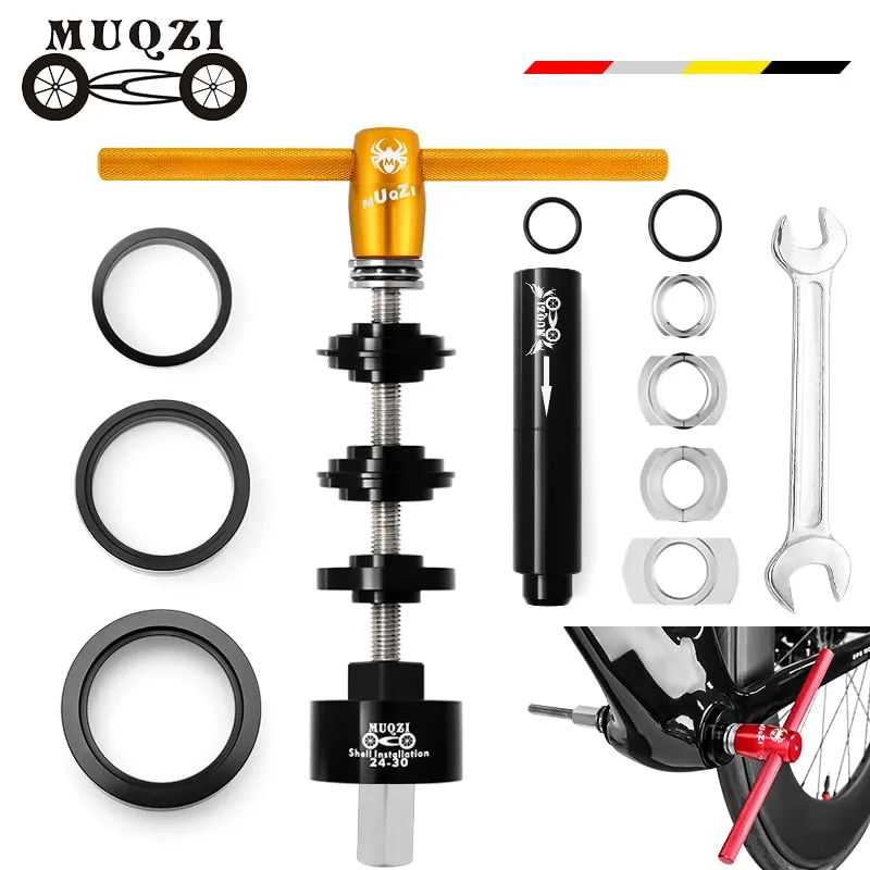 MUQZI Bicycle Bottom Bracket Remove Install Tool Bearing Press Fit Tools MTB Road Bike Repair Kit For BB86 BB30 BB92 PF30