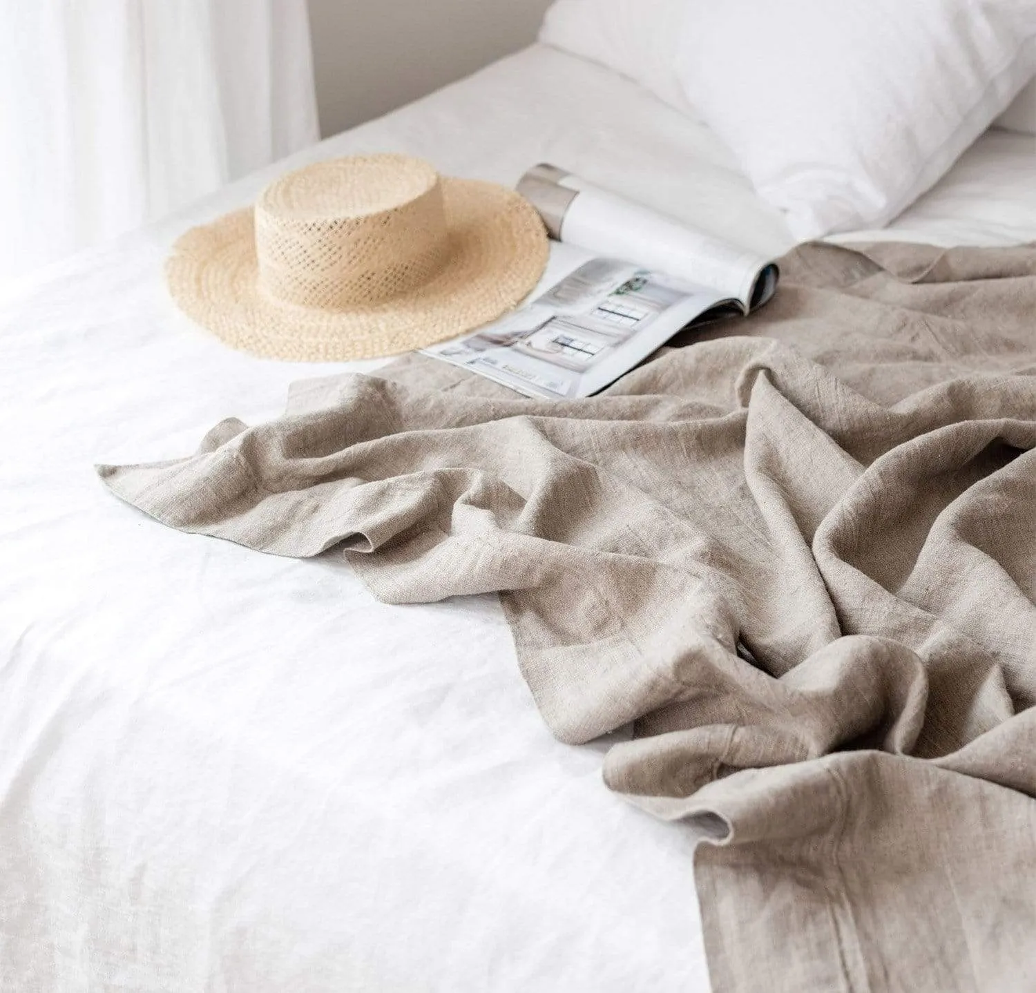 Orkney Linen Bed Blanket