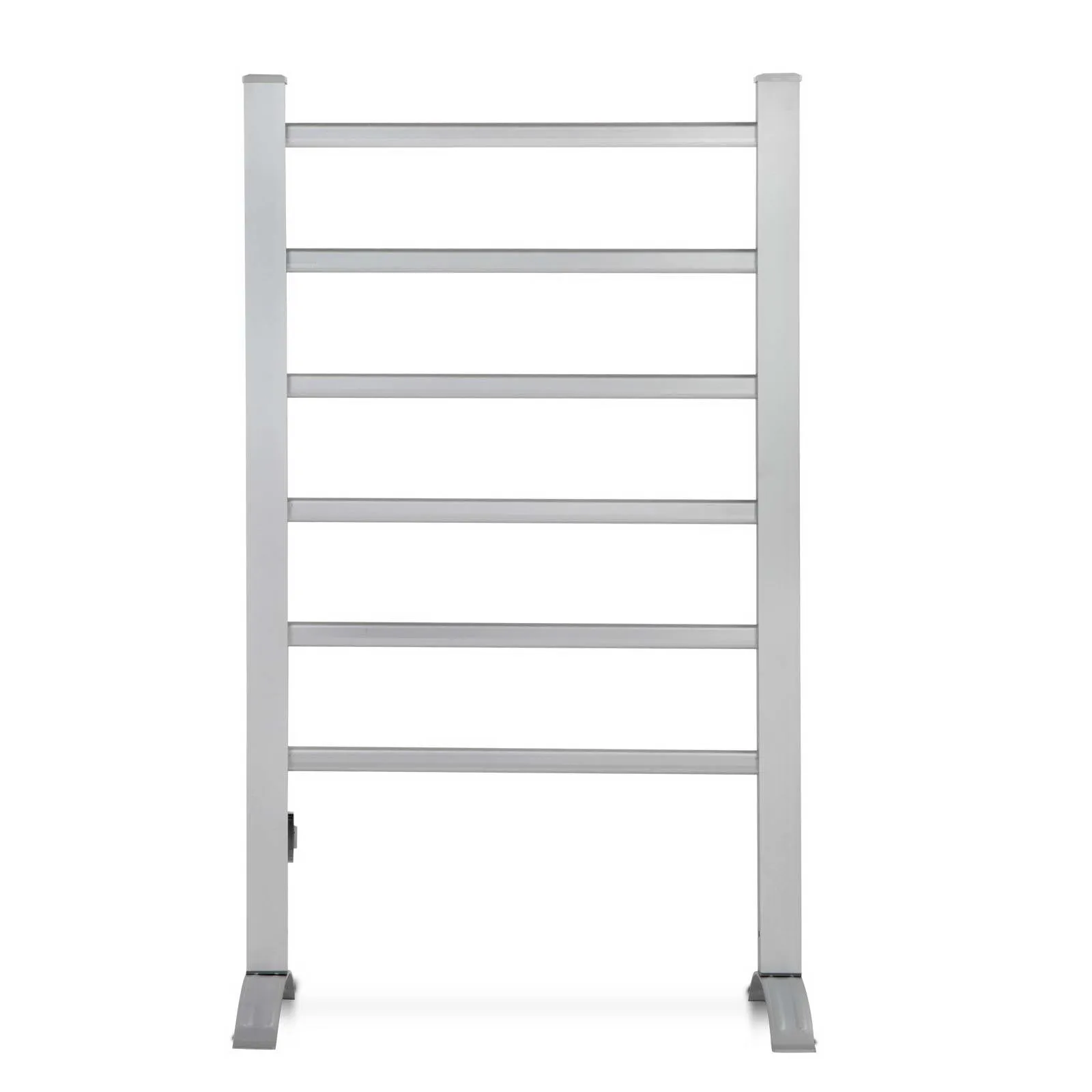 Portable 6-Bar Electric Heated Towel Rail with Timer - Devanti