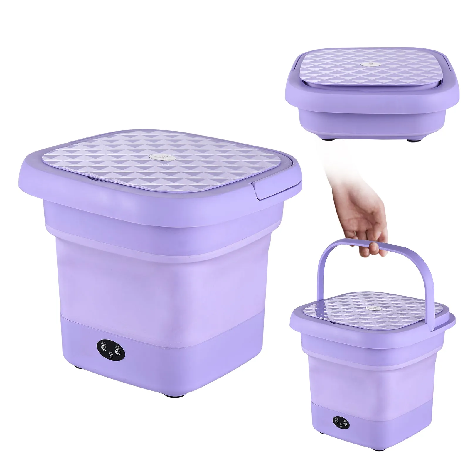 Portable Folding Washing Machine for Clothes Socks Underwear