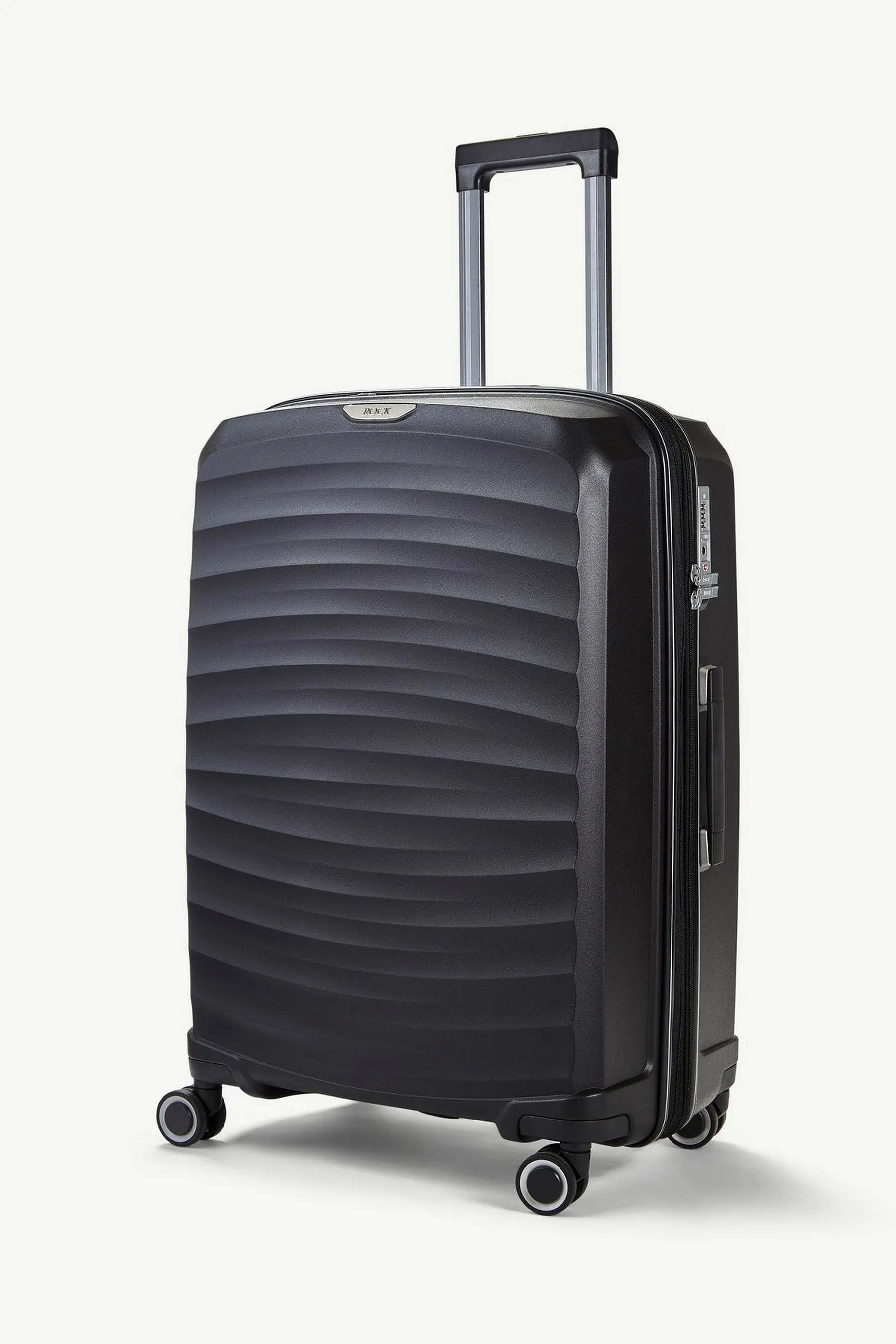 Rock Sunwave Expandable Spinner Medium Suitcase 66cm - Black