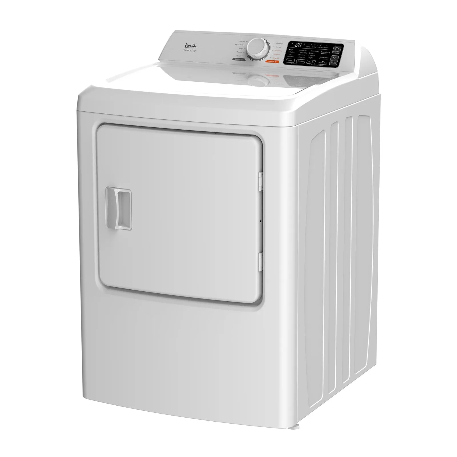 SED67D0W Avanti Front Load Electric Clothes Dryer, 6.7 cu. ft. Capacity - White / 6.7 cu. ft.