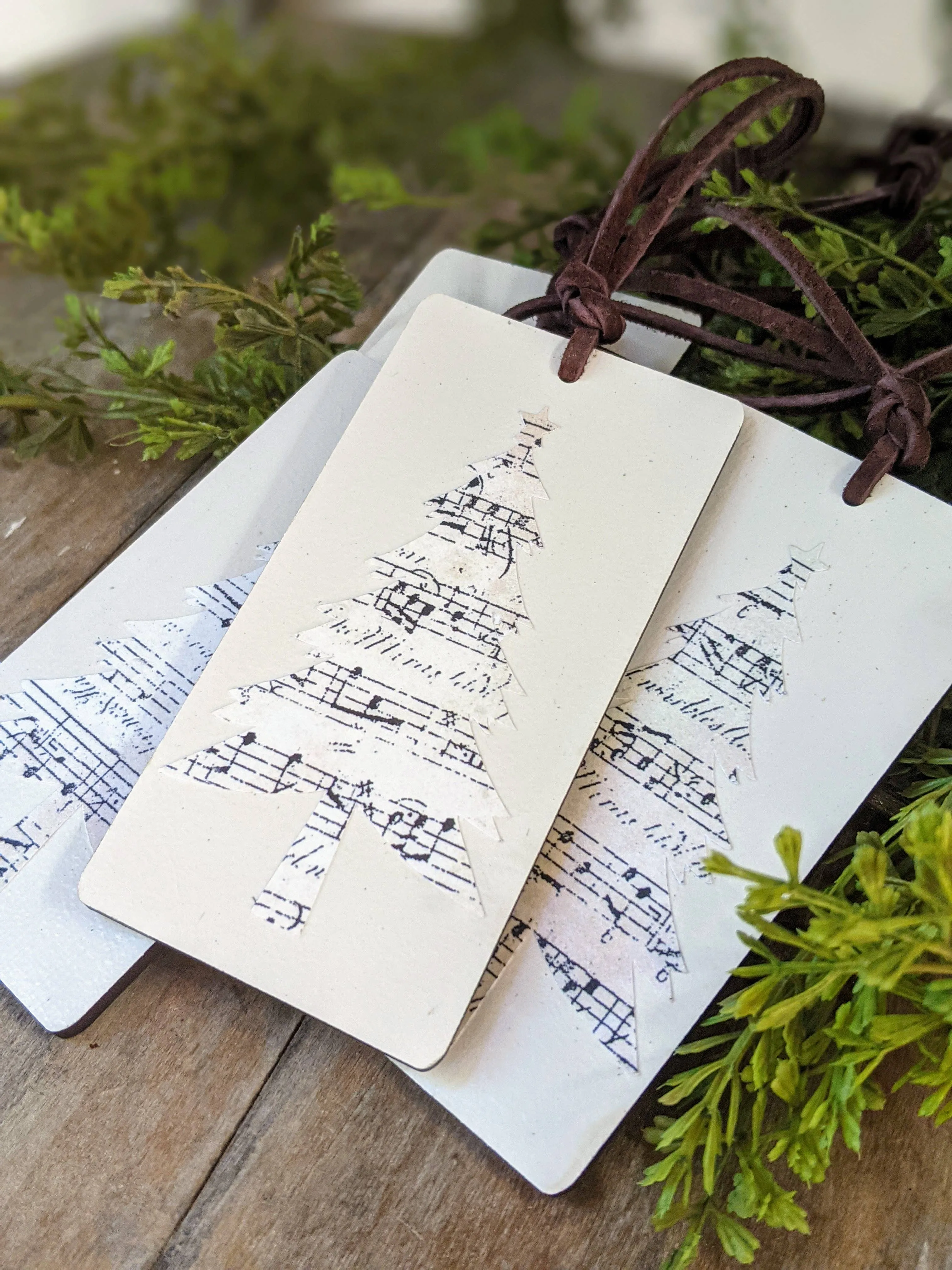 Sheet Music Tree Tag   Ornament