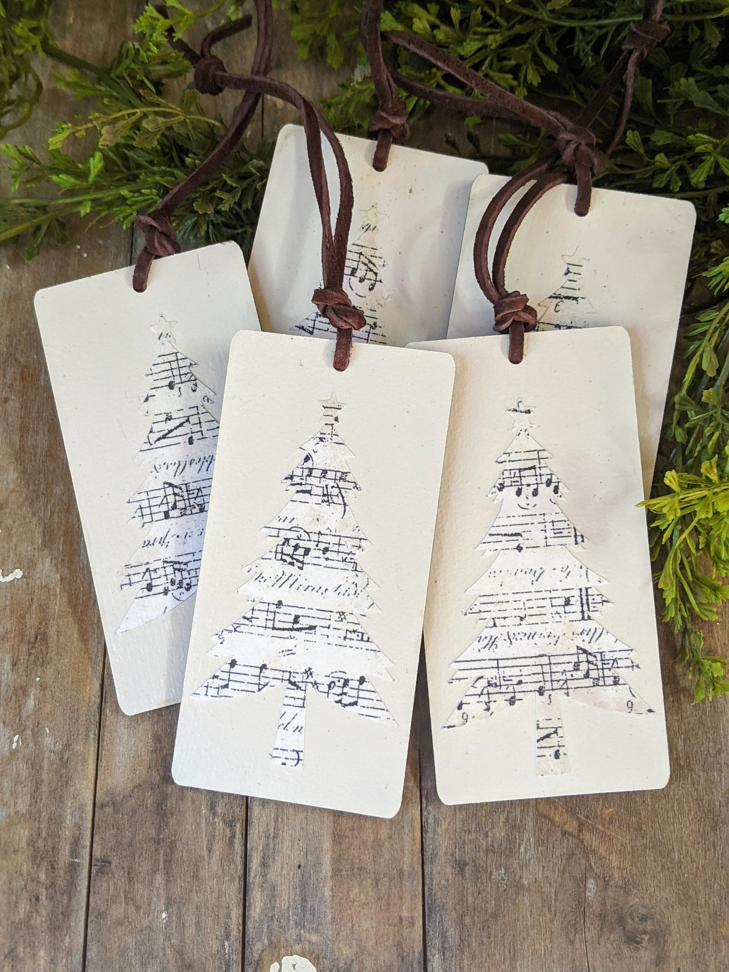 Sheet Music Tree Tag   Ornament