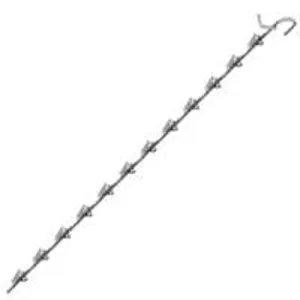 Southern Imperial R44-SWR-12 Wand Retailer, 12-Clip, Spring Steel, Galvanized :BX 25: QUANTITY: 1