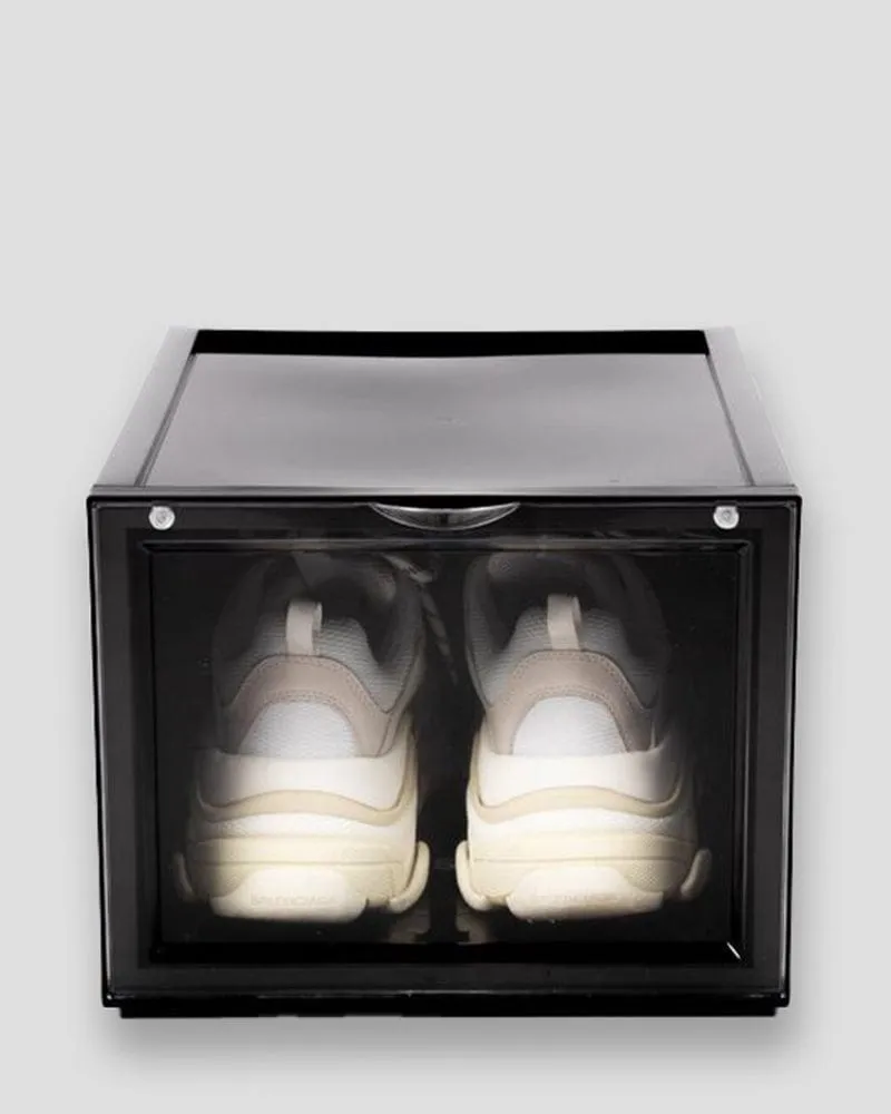 SSS ESSENTIALS SNEAKER DISPLAY CRATE BLACK (FRONT OPENING)