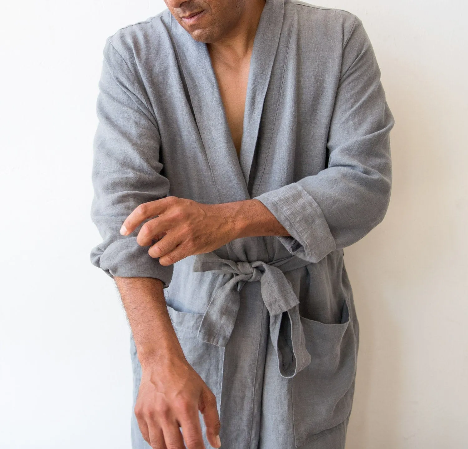 St. Barts Linen Robe (Ready to Ship)