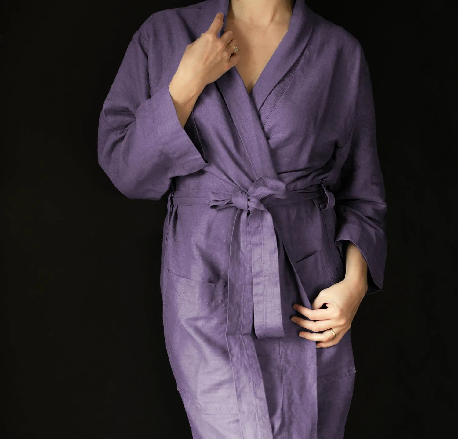 St. Barts Linen Robe (Ready to Ship)