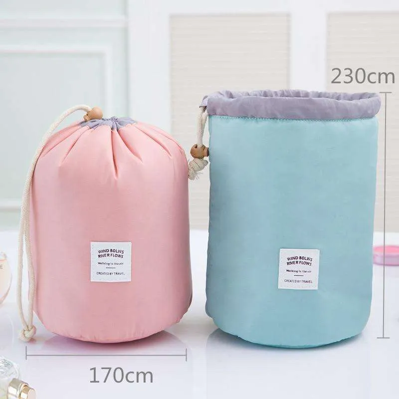 Stockholm Drawstring Barrel Cosmetic Organizer