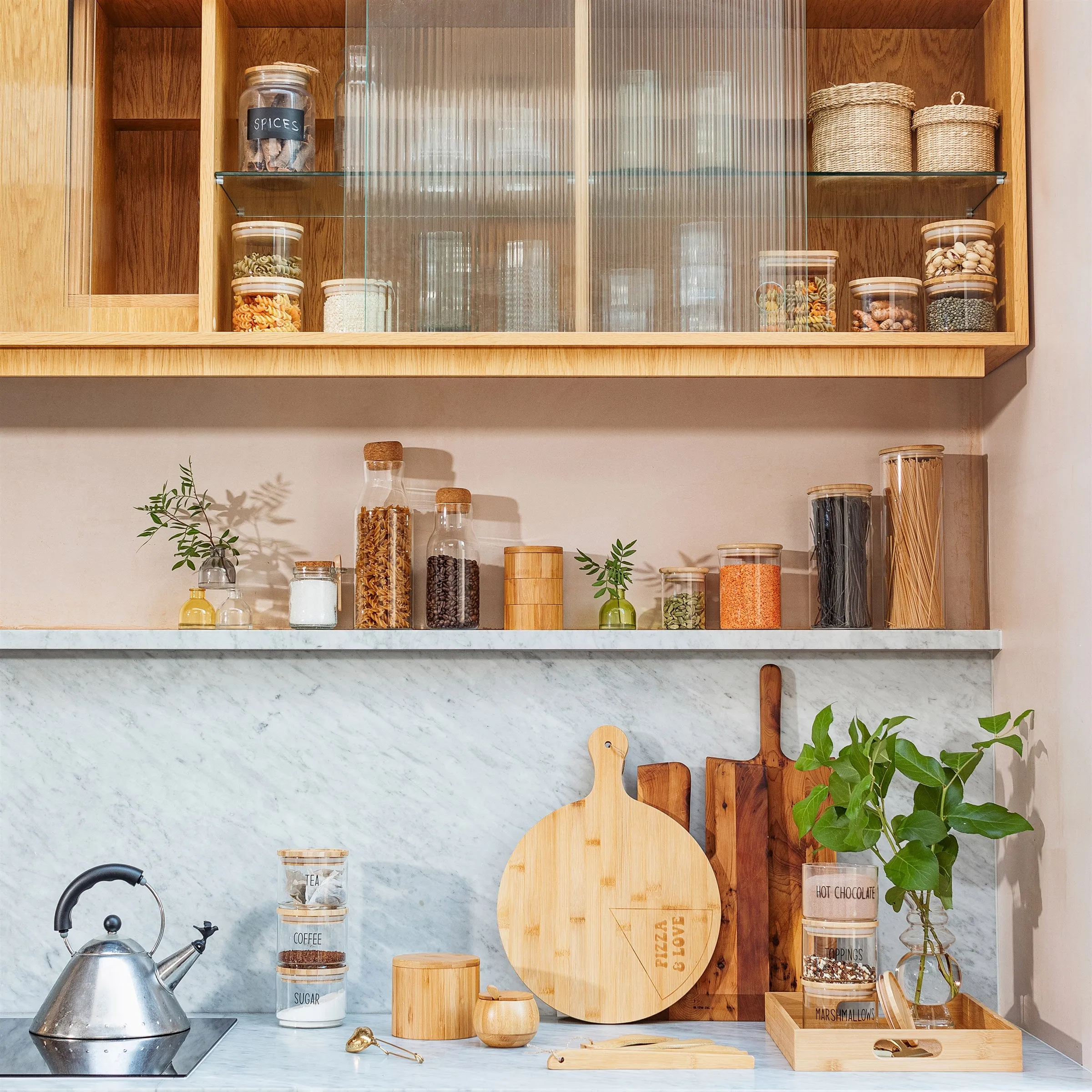 Storage Jar With Bamboo Lid - 4 Sizes Available