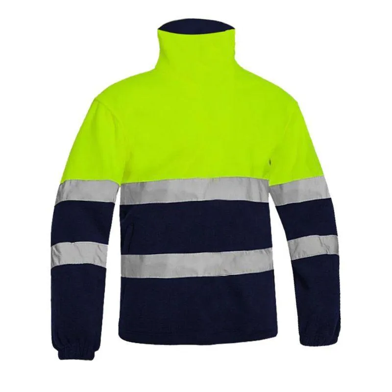 Unisex High Visibility Fleece Jacket: With reflective strips, great for outdoor work