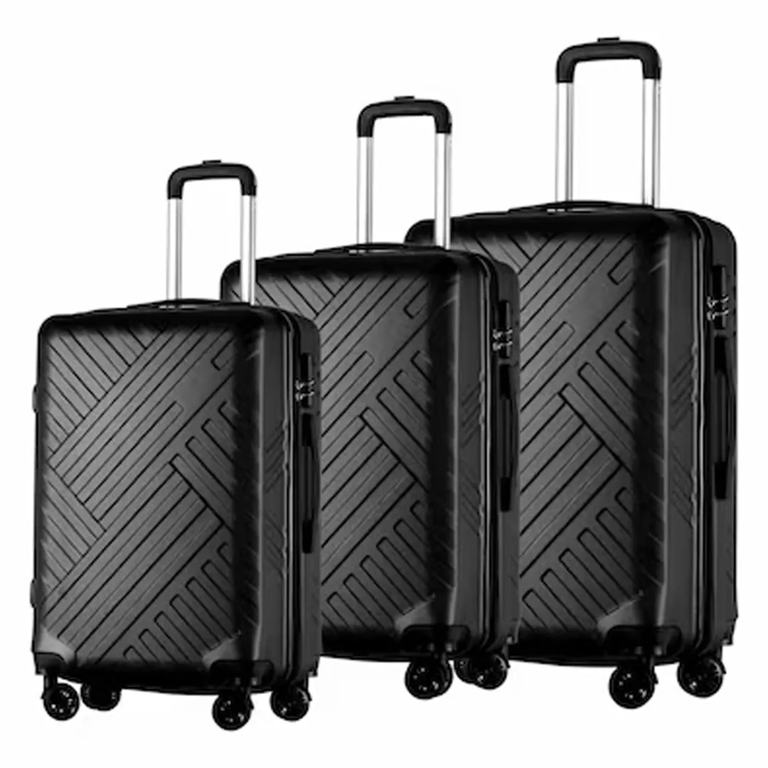 VIP Verona 4 Wheel Soft Trolley 45 69 80 3 Pcs Set Grey