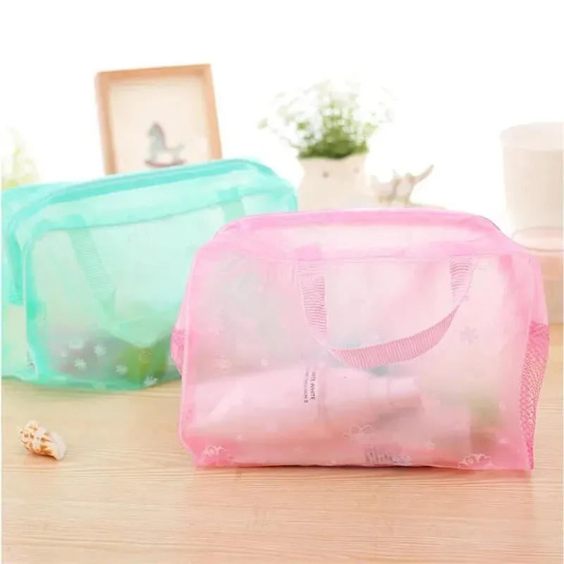 Women's Transparent Waterproof Cosmetic and Toiletry Bags