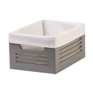 Wooden Gray Storage Bins - Small  (Wholesale)