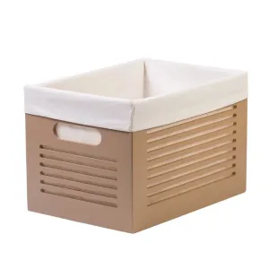 Wooden Tan Storage Bins - Medium  (Wholesale)